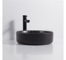 Раковина накладная Royce Nera, черная матовая, 40x40 см (RCW-142701BL)