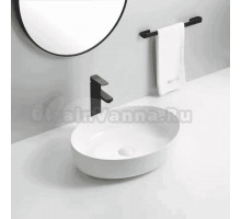 Раковина накладная Royce Yoshie, белая, 55x41,5 см (RCW-143301WH)