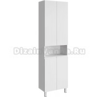 Шкаф-пенал для ванной Aqwella Rodos 55 напольный, белый