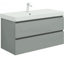 Тумба с раковиной Aquanet Вега 2.0 100 подвесная, мисти грин