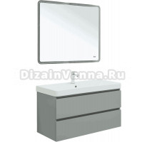 Мебель для ванной комнаты Aquanet Вега 2.0 100 подвесная, мисти грин
