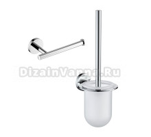Набор Держатель AQUATEK Оберон AQ4208CR хром + Ершик AQ4210CR хром