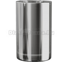 Стакан для зубных щеток Fora Mirage FOR-MIR02 хром, стеклянный