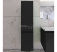 Шкаф-пенал для ванной Caprigo Forte 35 L черный