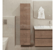 Шкаф-пенал для ванной Caprigo Forte 35 L светлый орех