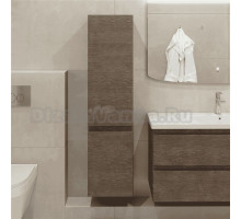 Шкаф-пенал для ванной Caprigo Forte 35 R шоколадный орех