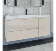 Тумба под раковину без столешницы Caprigo Forte 120 R подвесная, беж лайт