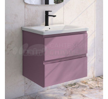 Тумба с раковиной Caprigo Forte 65 подвесная, лиловая