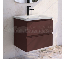 Тумба с раковиной Caprigo Forte 65 подвесная, шоколад