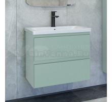 Тумба с раковиной Caprigo Forte 65 подвесная, селесте