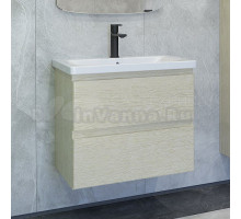 Тумба с раковиной Caprigo Forte 65 подвесная, беленый дуб