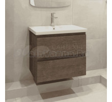 Тумба с раковиной Caprigo Forte 65 подвесная, шоколадный орех