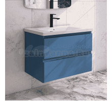 Тумба с раковиной Caprigo Forte 80 подвесная, бриллиантово-синий