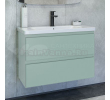 Тумба с раковиной Caprigo Forte 80 подвесная, селесте