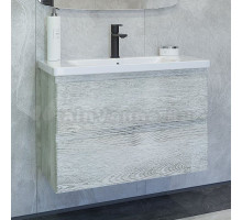 Тумба с раковиной Caprigo Forte 80 подвесная, белый клен