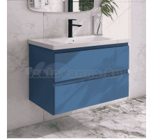 Тумба с раковиной Caprigo Forte 90 подвесная, бриллиантово-синий
