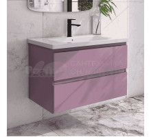 Тумба с раковиной Caprigo Forte 90 подвесная, лиловая