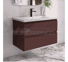 Тумба с раковиной Caprigo Forte 90 подвесная, шоколад