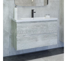 Тумба с раковиной Caprigo Forte 90 подвесная, белый клен