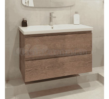 Тумба с раковиной Caprigo Forte 90 подвесная, светлый орех