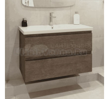 Тумба с раковиной Caprigo Forte 90 подвесная, шоколадный орех