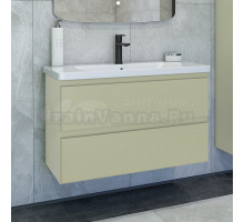 Тумба с раковиной Caprigo Forte 90 подвесная, фисташка