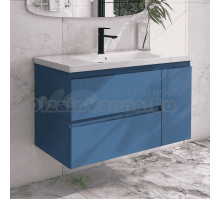 Тумба с раковиной Caprigo Forte 100 R подвесная, бриллиантово-синий