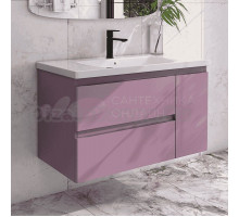 Тумба с раковиной Caprigo Forte 100 R подвесная, лиловая