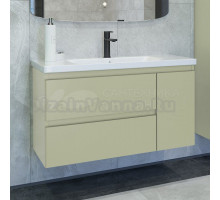 Тумба с раковиной Caprigo Forte 100 R подвесная, фисташка