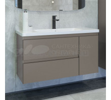 Тумба с раковиной Caprigo Forte 100 R подвесная, айрон