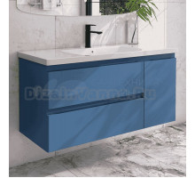 Тумба с раковиной Caprigo Forte 120 R подвесная, бриллиантово-синий