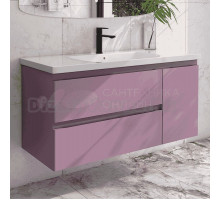 Тумба с раковиной Caprigo Forte 120 R подвесная, лиловая