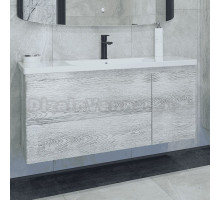 Тумба с раковиной Caprigo Forte 120 R подвесная, белый клен