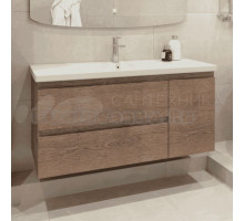 Тумба с раковиной Caprigo Forte 120 R подвесная, светлый орех