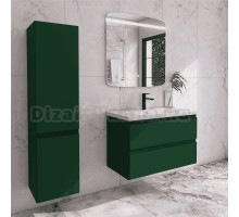 Мебель для ванной комнаты Caprigo Forte 90 подвесная, бутылочное стекло