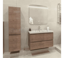 Мебель для ванной комнаты Caprigo Forte 90 подвесная, светлый орех