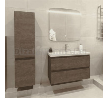 Мебель для ванной комнаты Caprigo Forte 90 подвесная, шоколадный орех
