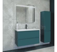 Мебель для ванной комнаты Caprigo Forte 90 подвесная, изумрудно-бирюзовая