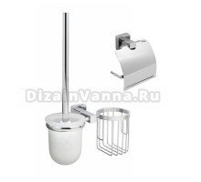 Набор Держатель Wasserkraft Lippe K-6525 + Ершик K-6535 с держателем освежителя воздуха