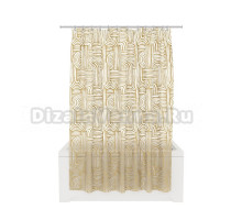 Штора для ванной Fora Knit FOR-PV01 200х180, белая, золотая