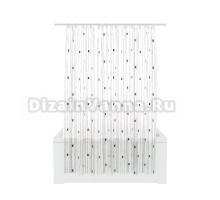 Штора для ванной Fora Kittens FOR-PV04 180х180, белая, черная