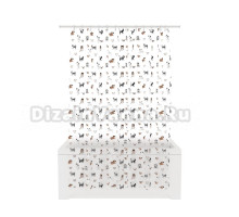 Штора для ванной Fora Best friends FOR-PV13 180х180, многоцвет