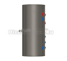 Накопительный водонагреватель Thermex Kredo 111360 косвенный, 300 л, напольный, вертикальный, графит