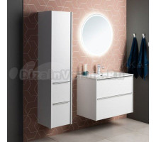 Шкаф-пенал для ванной Aquanet Вита белый матовый