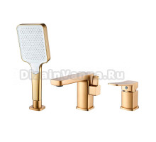 Смеситель на борт ванны Shevanik S9912G золотой сатин