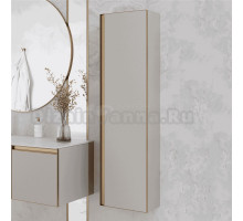 Шкаф-пенал для ванной Armadi Art Quatro cashmere, профиль matt gold