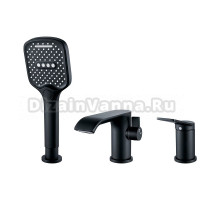 Смеситель на борт ванны Shevanik S4112H черный