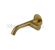 Смеситель для раковины AltroBagno Bilancia AltroBagnoBilancia010802BG С ВНУТРЕННЕЙ ЧАСТЬЮ, матовое золото