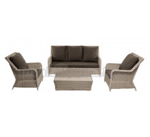 Комплект садовой мебели 4 в 1 4SiS Гляссе лаунж-зона, искусственный ротанг, цвет бежевый