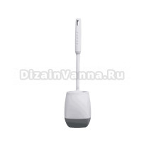 Ершик для унитаза Kleber KLE-LT088RD белый, серый